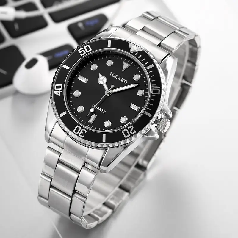 Yolako Red Quartz Men's Watch Steel Band - Image 8