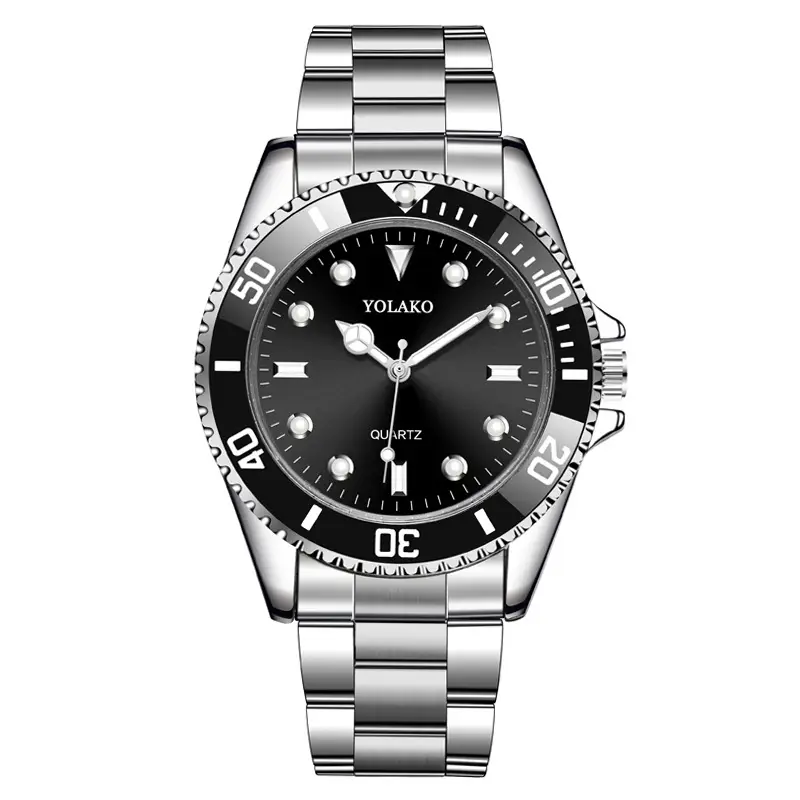 Yolako Red Quartz Men's Watch Steel Band - Image 9