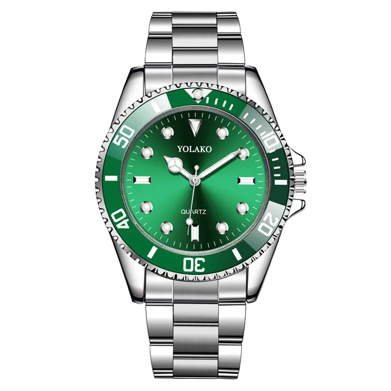 Yolako Red Quartz Men's Watch Steel Band - Image 2