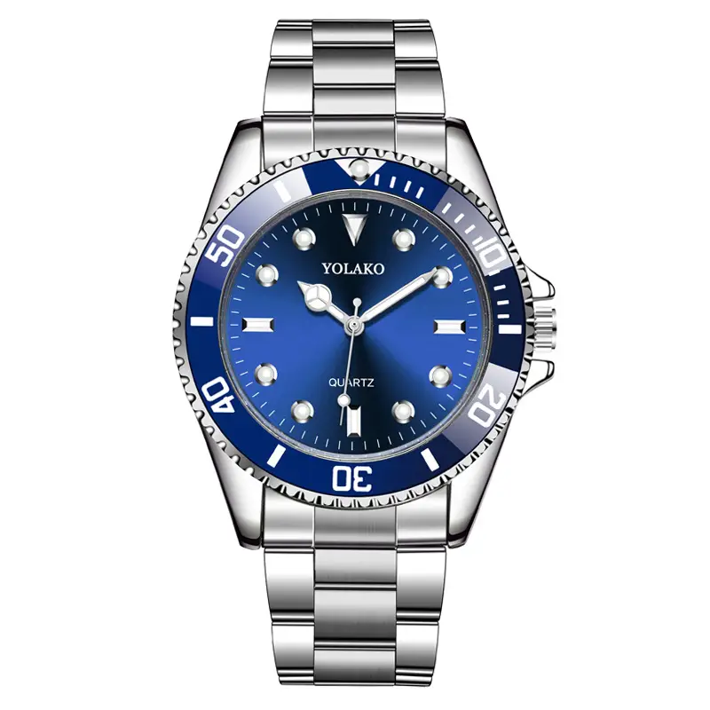 Yolako Red Quartz Men's Watch Steel Band - Image 3