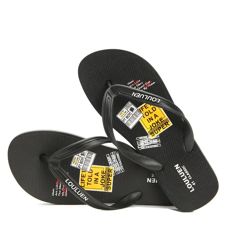 Men Blue PVC Casual Beach Sandals