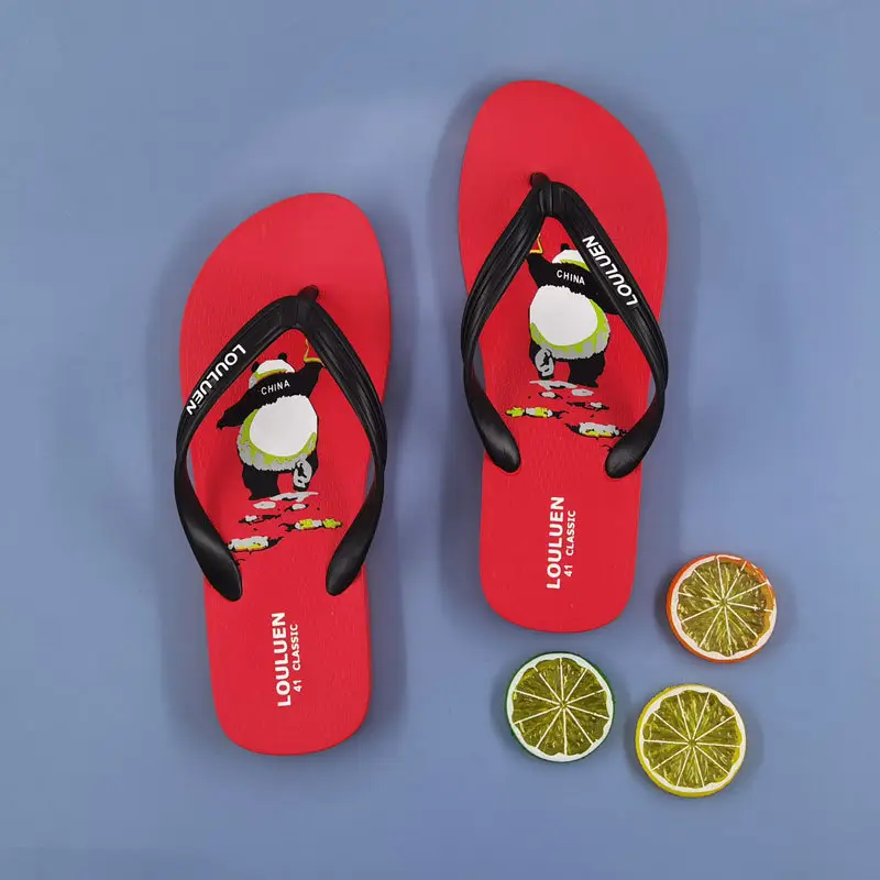 Men Blue PVC Casual Beach Sandals