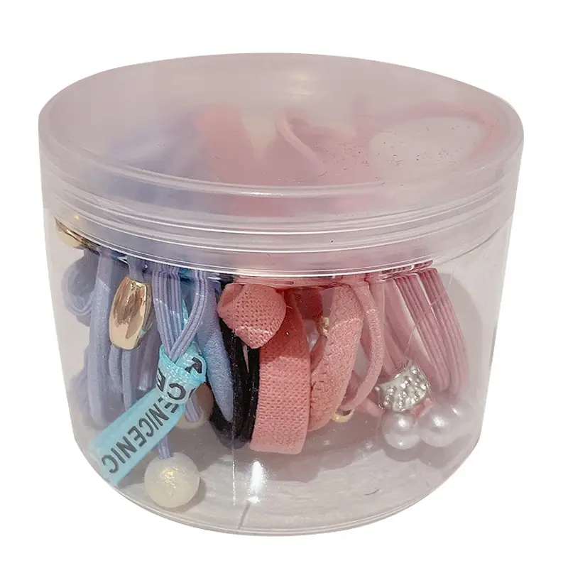 12-Piece Korean Fashion Pearl Head Rope Hair Band Set - Image 11