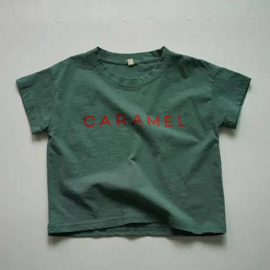 Kids T-Shirt Green Short Sleeve Round Neck - Image 7