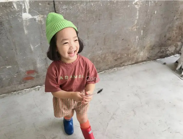 Kids T-Shirt Green Short Sleeve Round Neck — feature 11