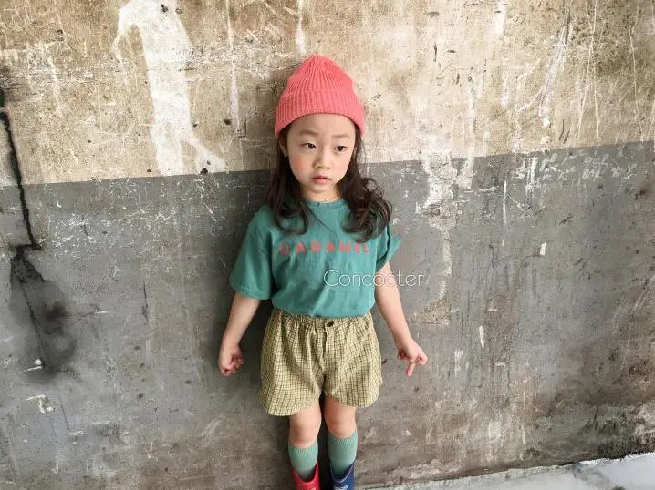Kids T-Shirt Green Short Sleeve Round Neck — feature 12
