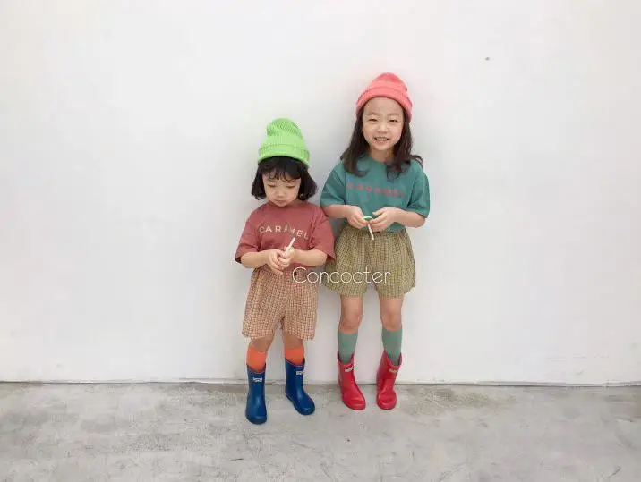 Kids T-Shirt Green Short Sleeve Round Neck — feature 14