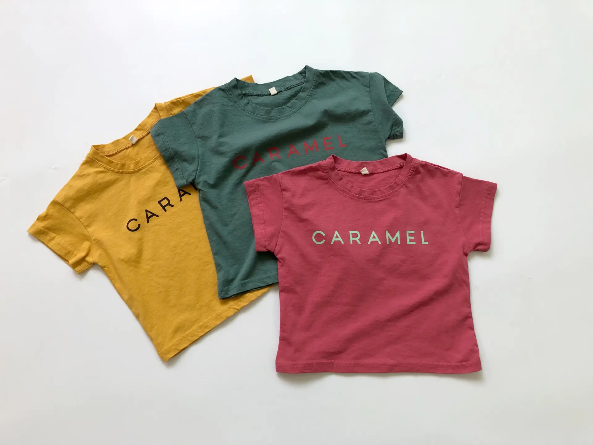 Kids T-Shirt Green Short Sleeve Round Neck — feature 4