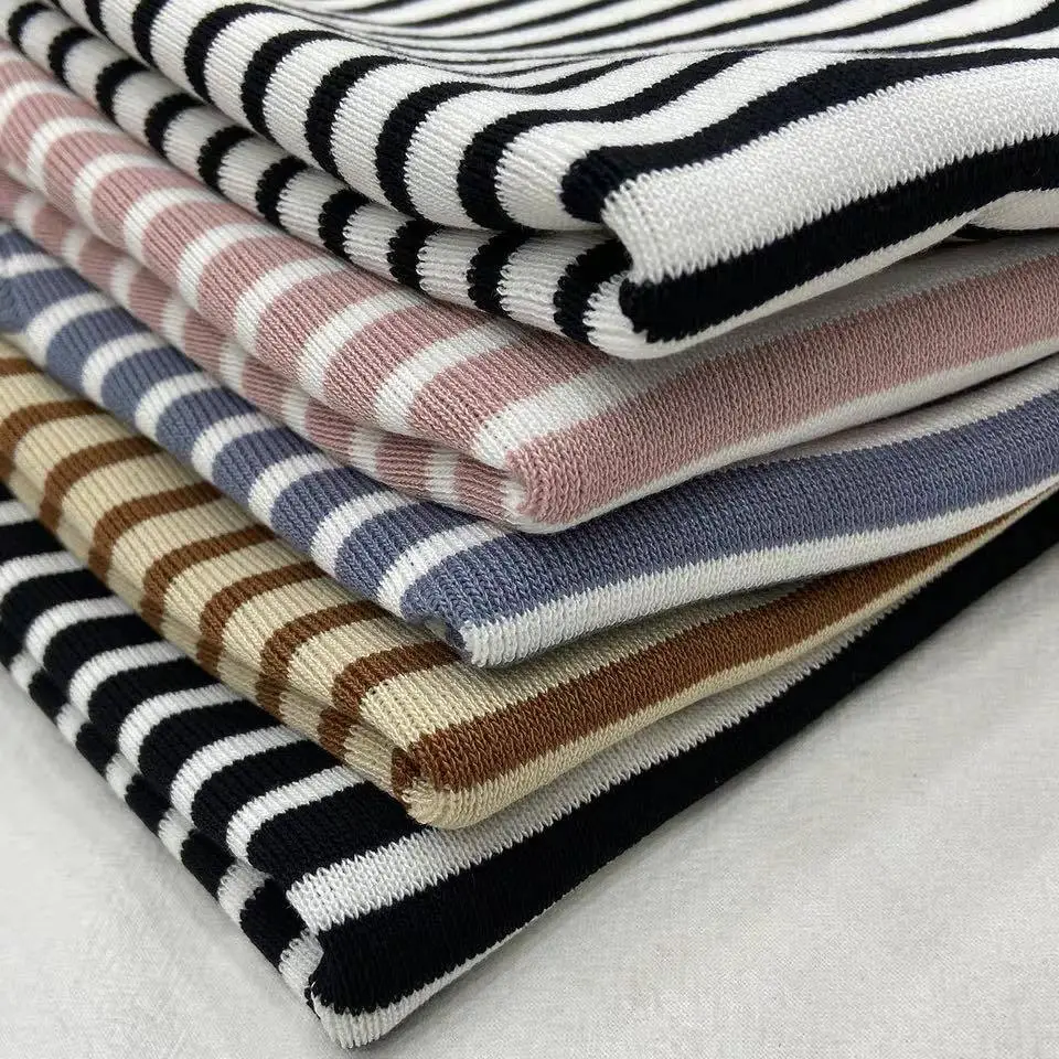 2024 Summer Striped Knitted T-Shirt Set — feature 10
