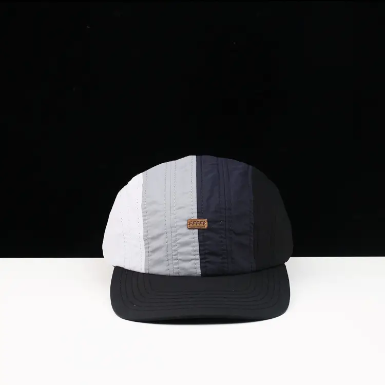 Men's Gradient Drawstring Cap with Color Stripes — feature 2