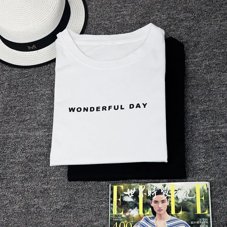 Women White 2025 Summer T-Shirt Mid-Length Loose Fit — feature 18