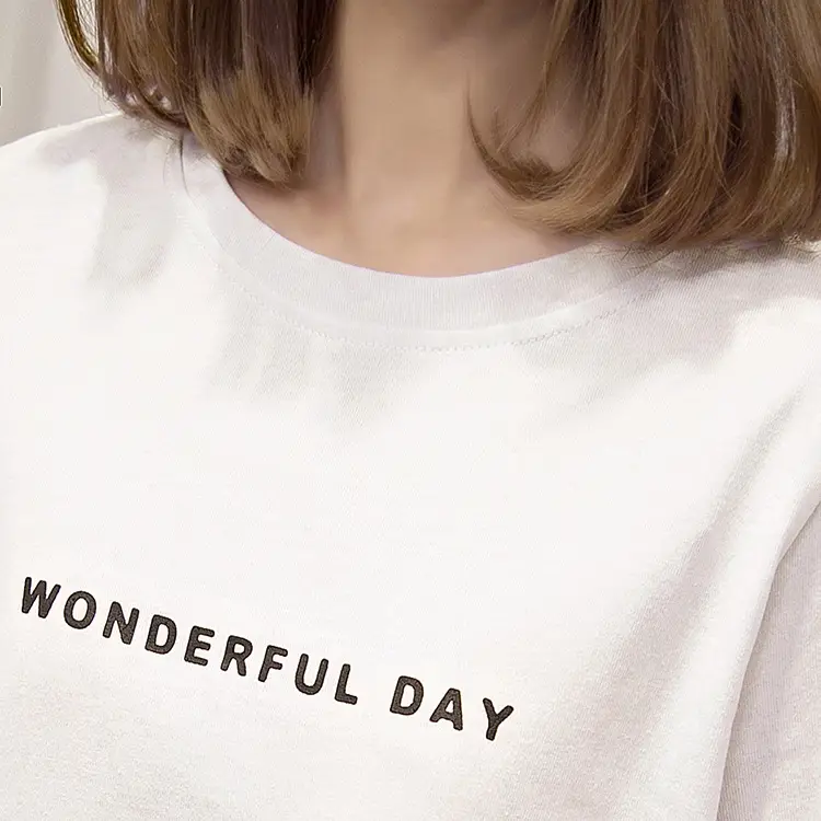 Women White 2025 Summer T-Shirt Mid-Length Loose Fit — feature 31