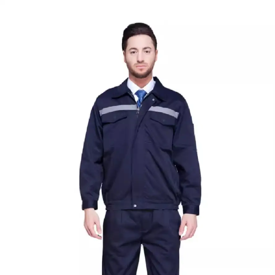 Reflective Work Jacket with Stripe for Men