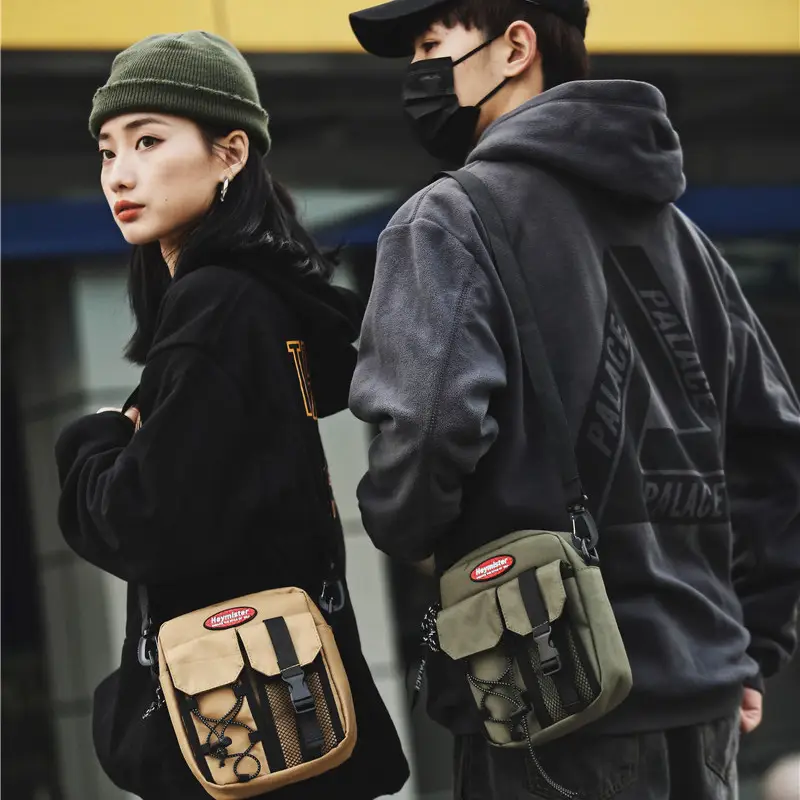 2024 Korean Style Men's Small Bag with Mesh Compartment - Image 6
