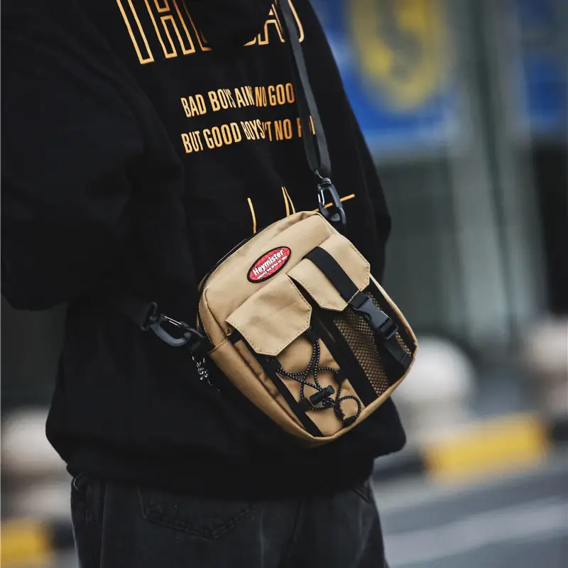 2024 Korean Style Men's Small Bag with Mesh Compartment - Image 7