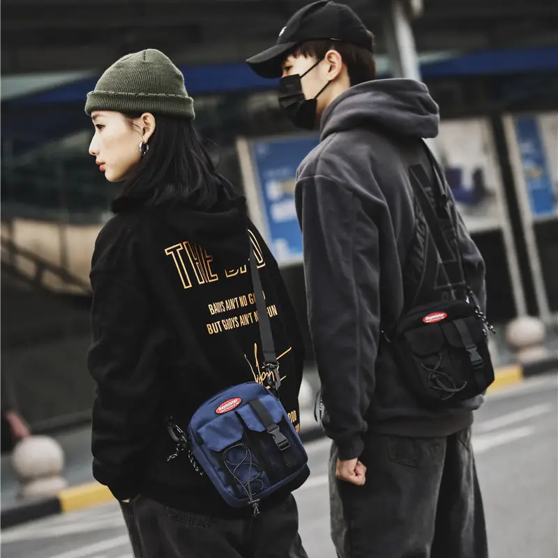 2024 Korean Style Men's Small Bag with Mesh Compartment - Image 8