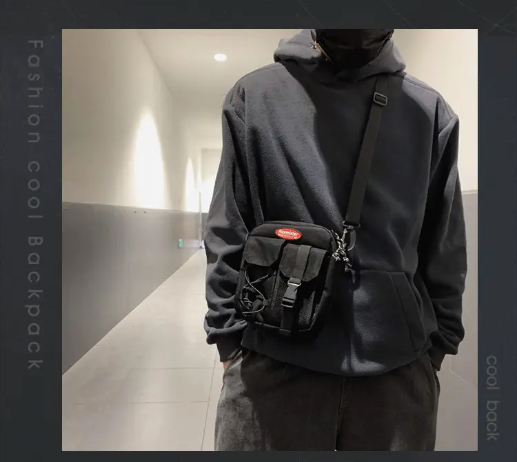 2024 Korean Style Men's Small Bag with Mesh Compartment — feature 1
