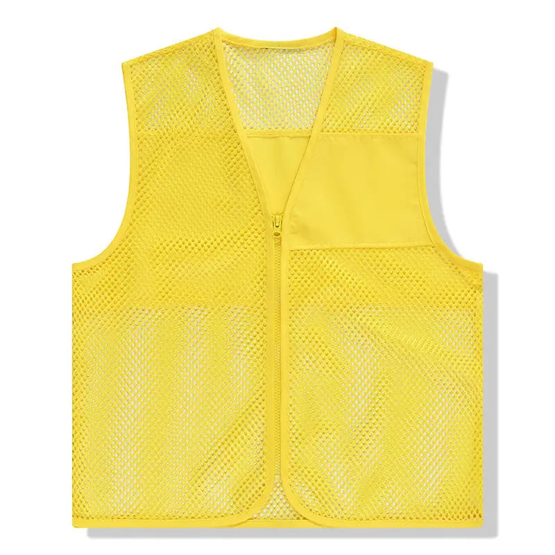 Custom Mesh Volunteer Vest Yellow Red Orange - Image 16