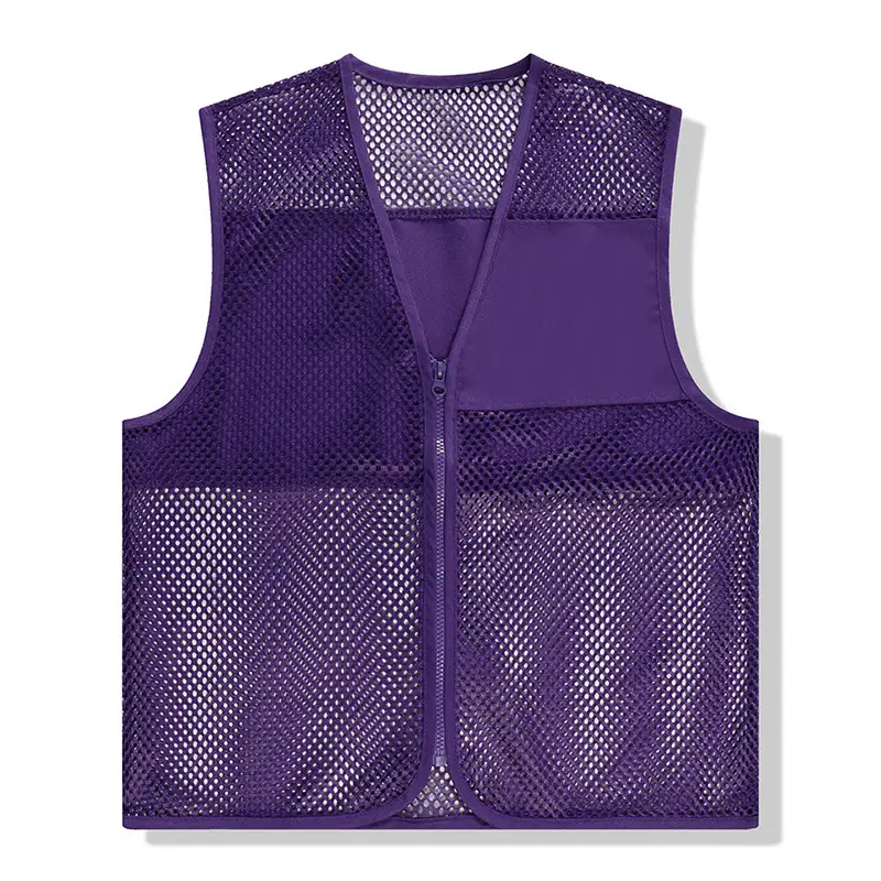 Custom Mesh Volunteer Vest Yellow Red Orange - Image 4