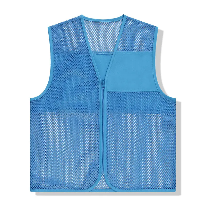 Custom Mesh Volunteer Vest Yellow Red Orange - Image 6