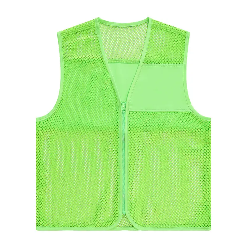Custom Mesh Volunteer Vest Yellow Red Orange - Image 7
