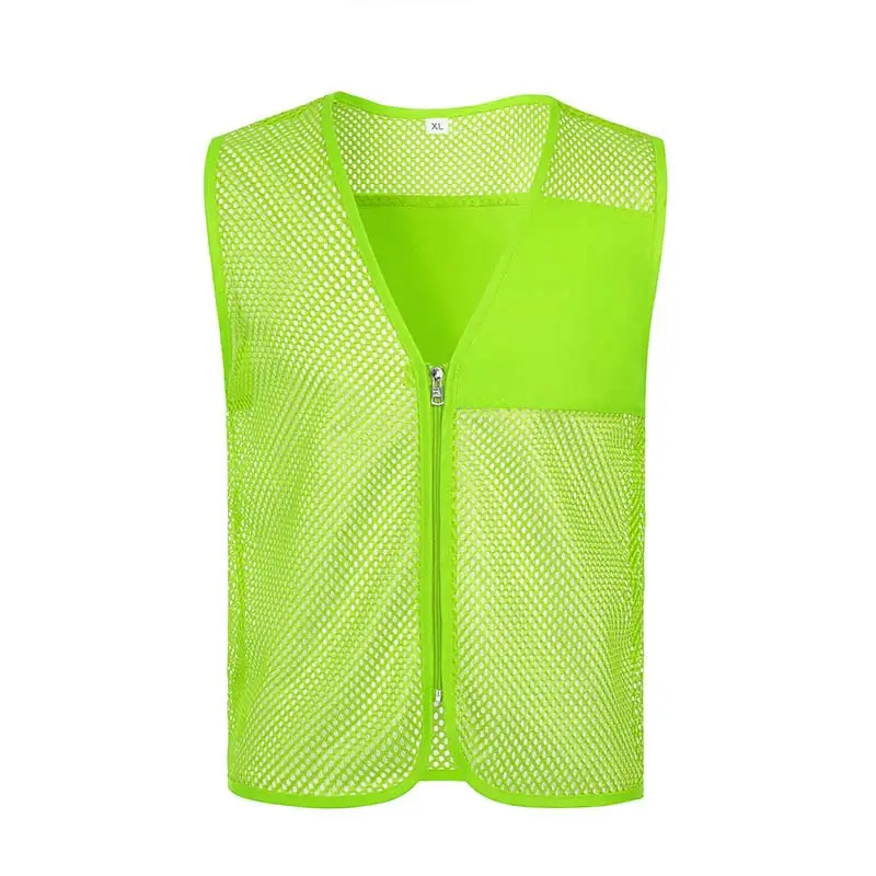 Custom Mesh Volunteer Vest Yellow Red Orange - Image 8
