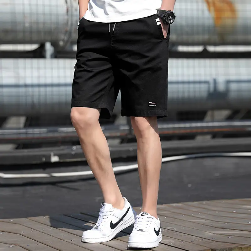 Men 2020 Light Blue Thin Summer Shorts with Nike Shoes - Image 8