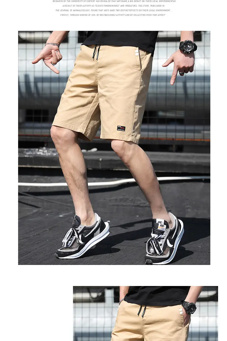 Men 2020 Light Blue Thin Summer Shorts with Nike Shoes — feature 21