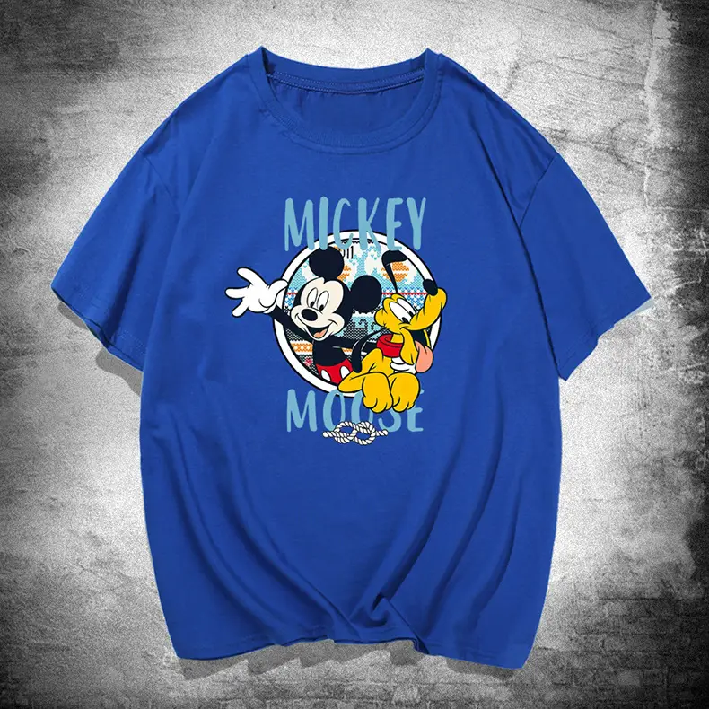 Y American Style Cotton Mickey Printed T-Shirt Yellow - Image 5