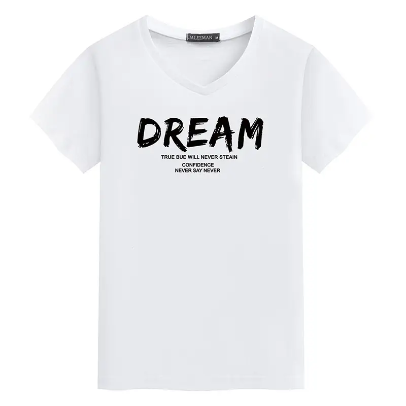 Men's Navy Dream Print V-Neck T-Shirt - Image 6