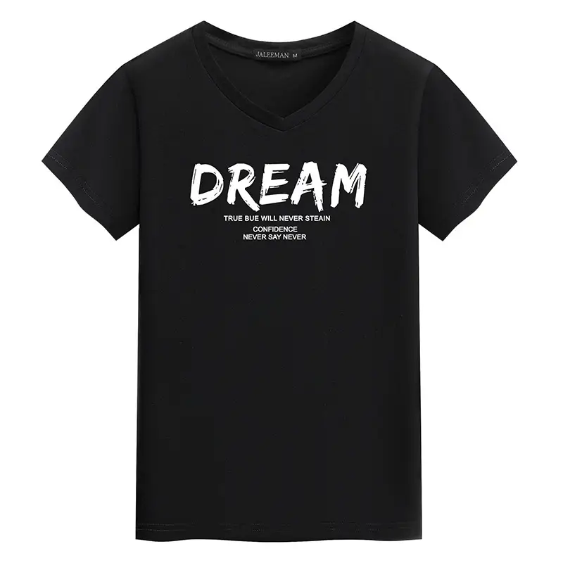 Men's Navy Dream Print V-Neck T-Shirt - Image 7