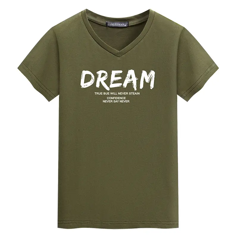 Men's Navy Dream Print V-Neck T-Shirt - Image 9