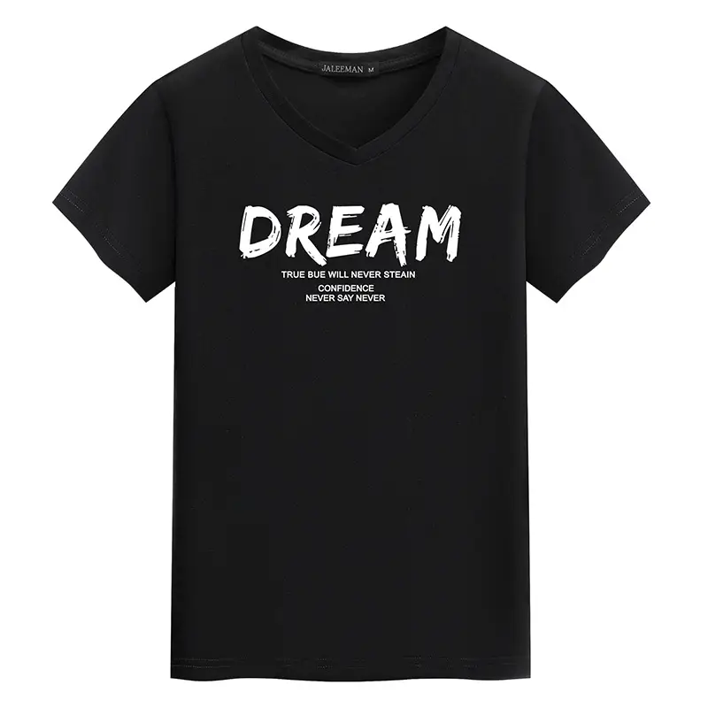 Men's Navy Dream Print V-Neck T-Shirt - Image 3