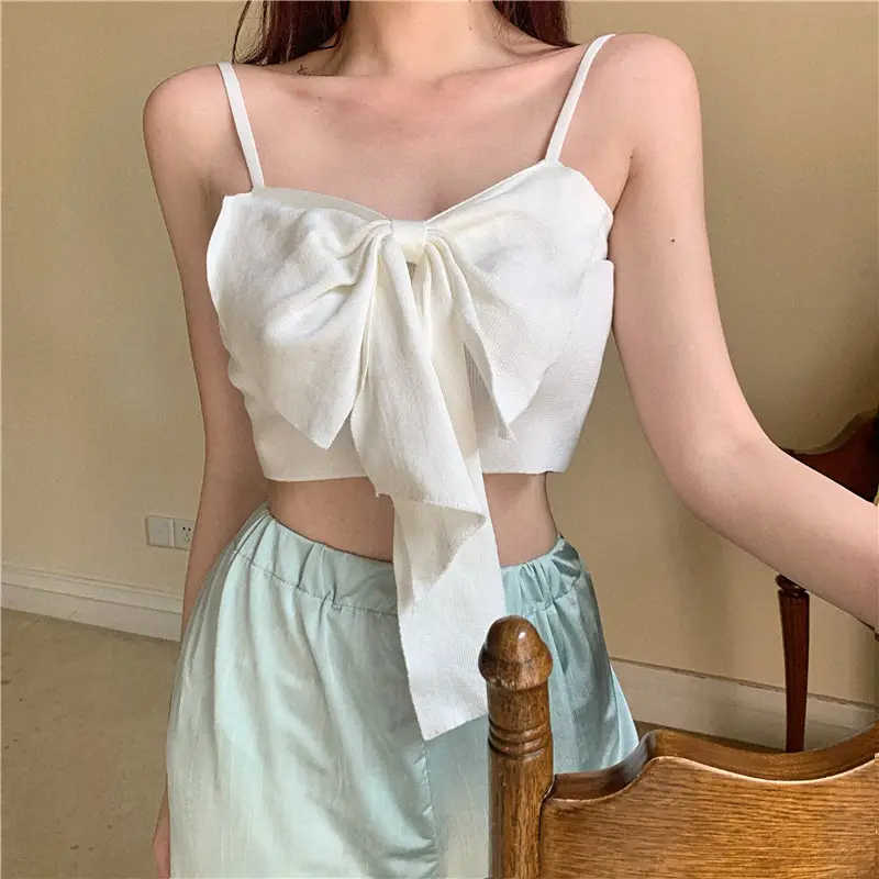 Bow Strap Women's Summer Top Vest Inner Wear Sexy - Image 5