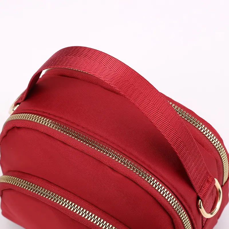 Red Korean Style Women's Canvas Shoulder Bag - Image 8