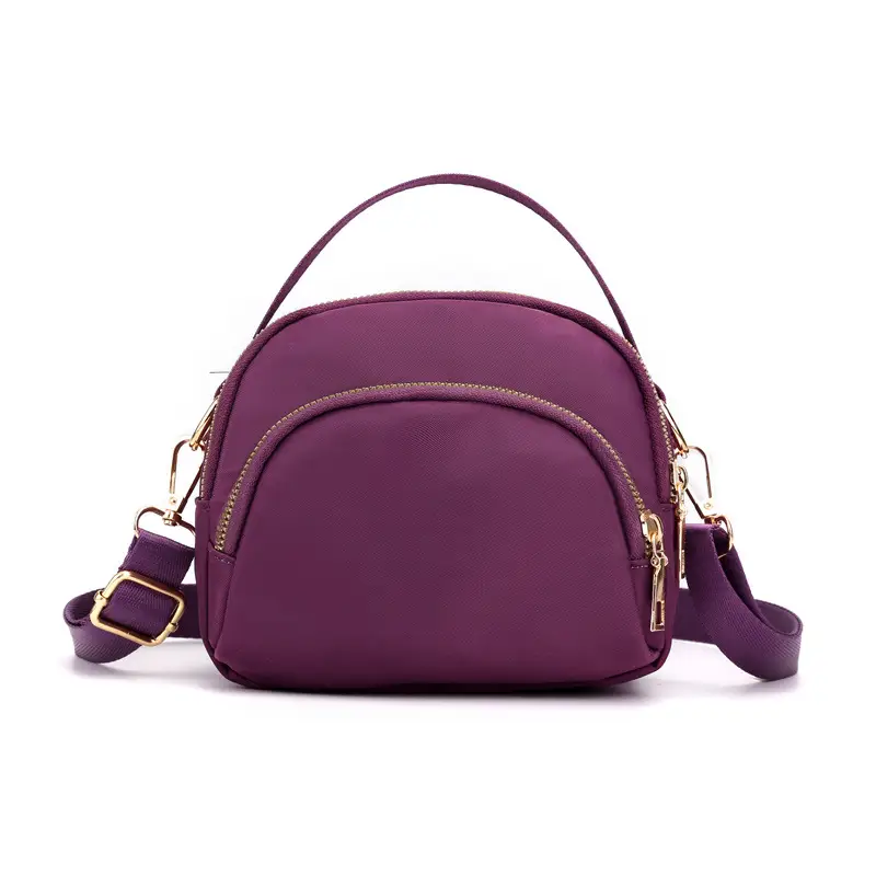 Red Korean Style Women's Canvas Shoulder Bag - Image 2