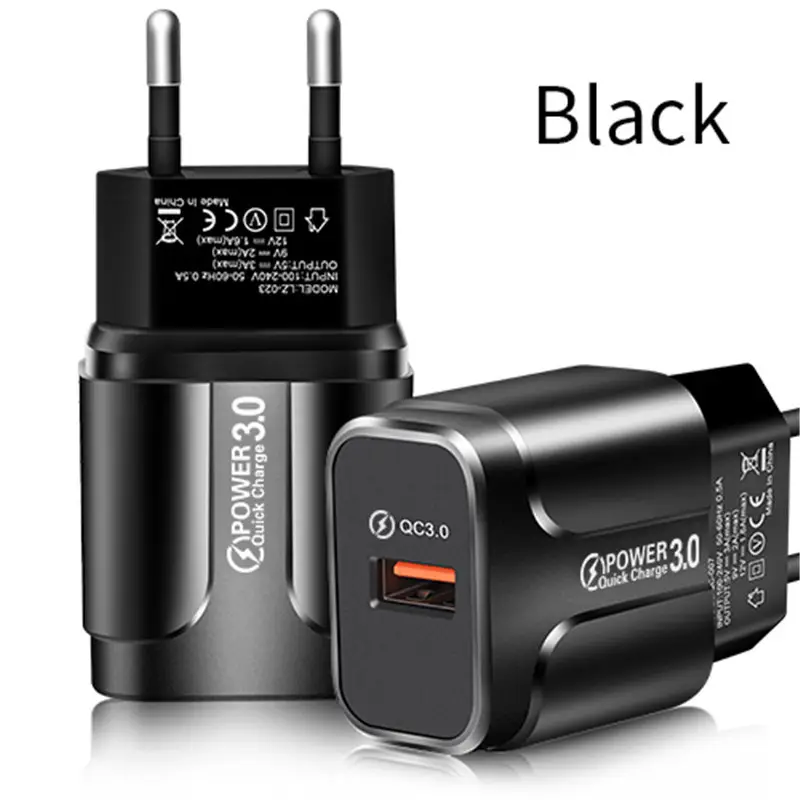 3A QC3.0 Charging Head White Single Fast Charge