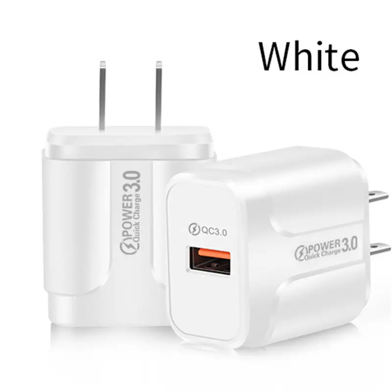 3A QC3.0 Charging Head White Single Fast Charge