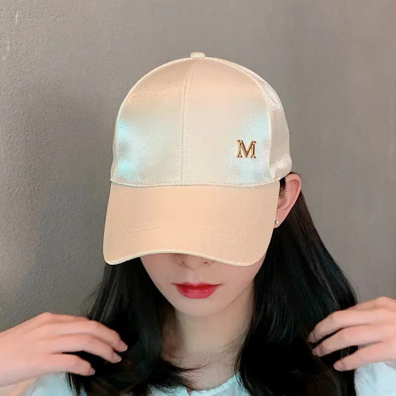 Women's Beige M-Mark Baseball Cap - Image 6