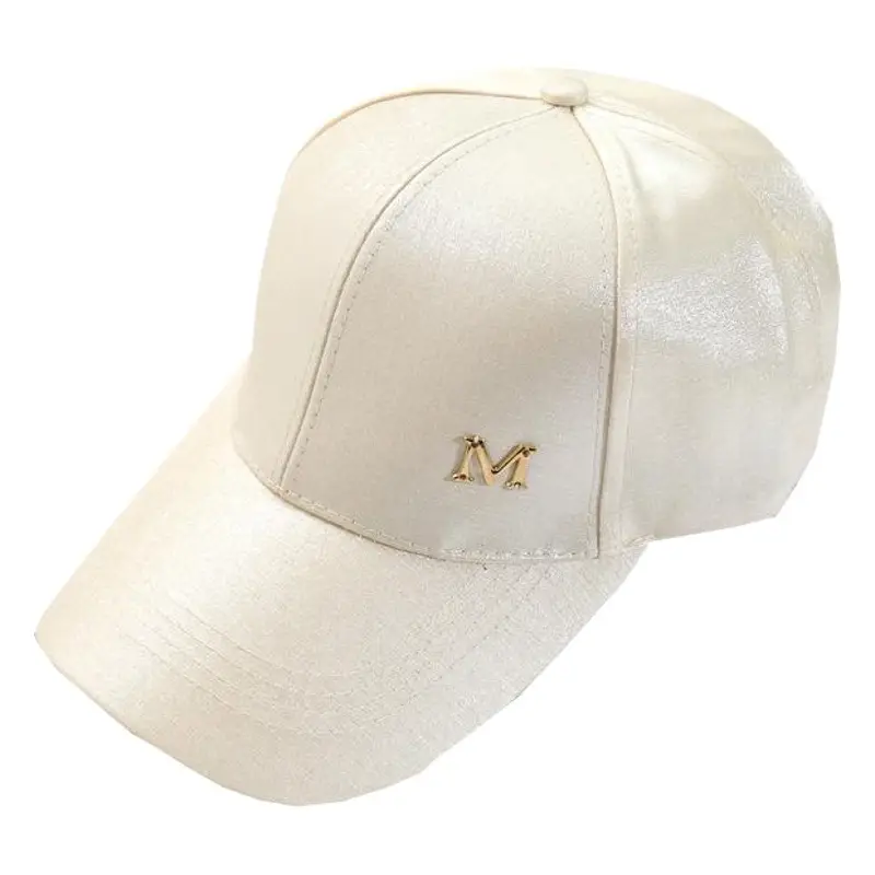 Women's Beige M-Mark Baseball Cap