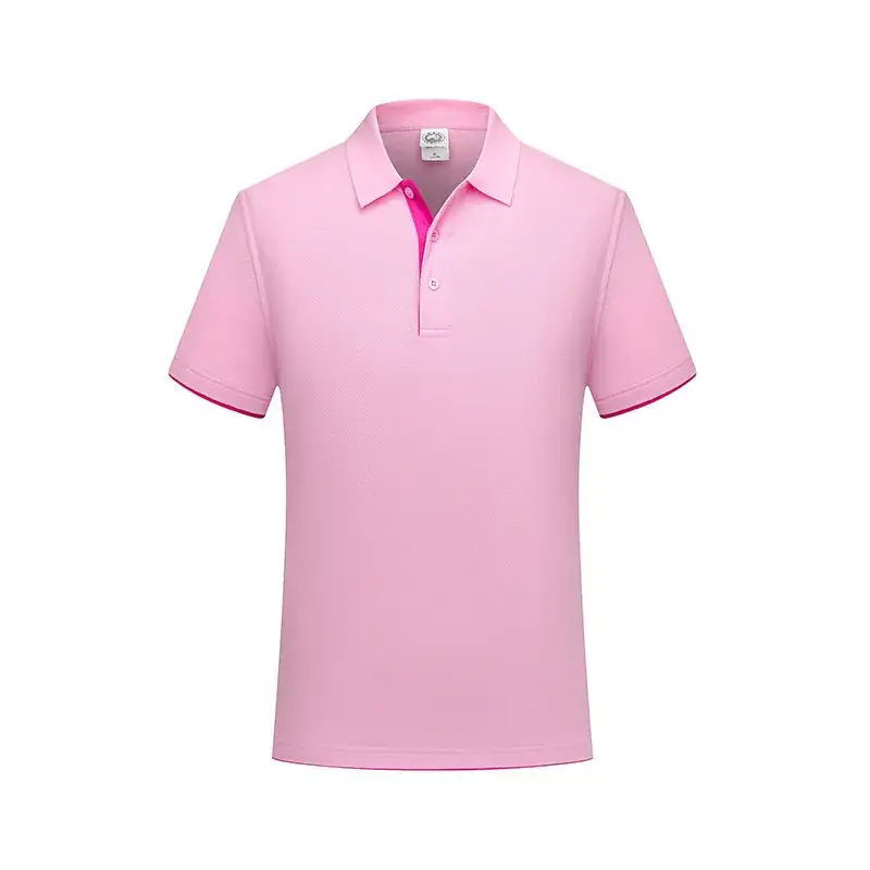 Men Blue Polo Shirt Short Sleeve Logo Print - Image 12