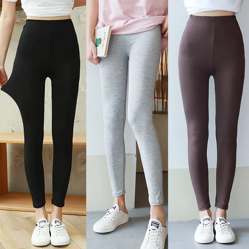 Summer Modal Leggings Women's Nine Point Pants - Image 11