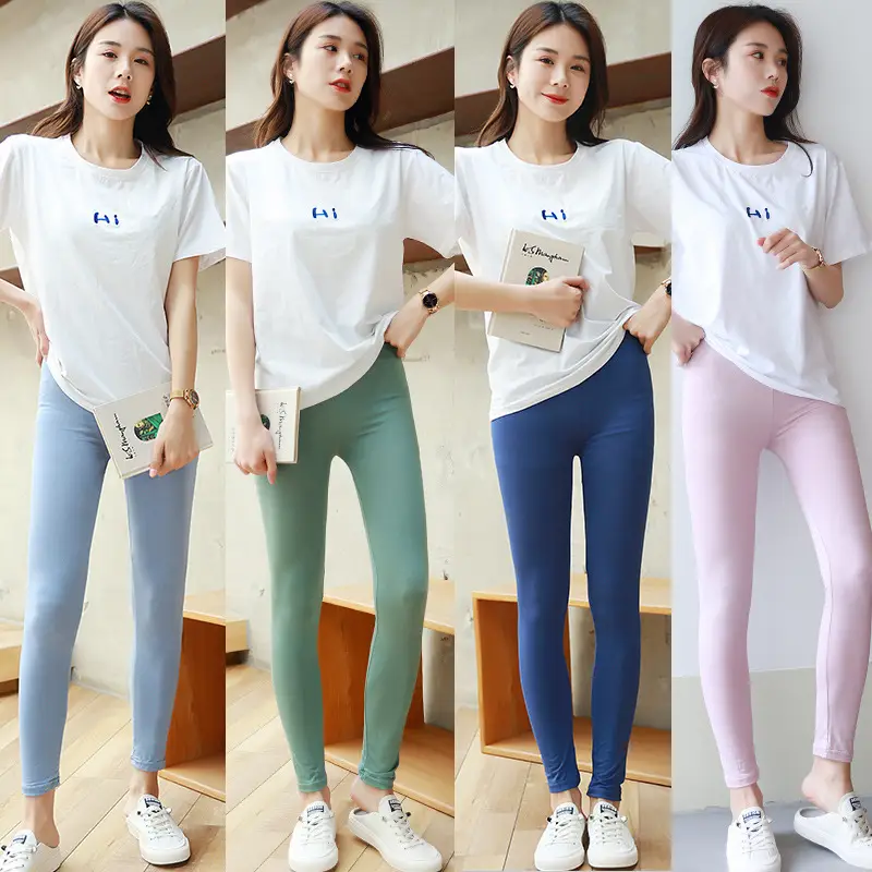 Summer Modal Leggings Women's Nine Point Pants - Image 12