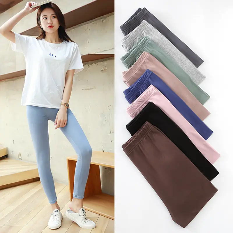 Summer Modal Leggings Women's Nine Point Pants - Image 13