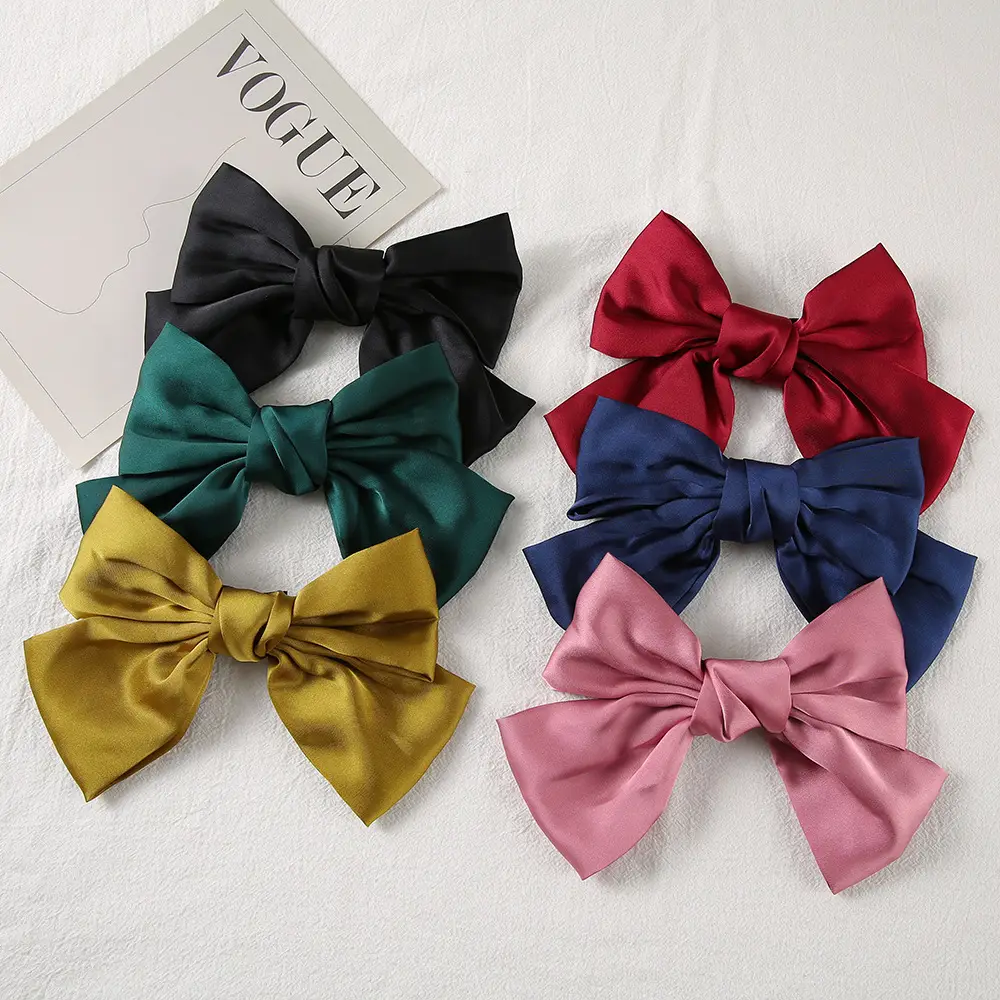 Pink Bow Hairpin for Girls Spring Clip - Image 15