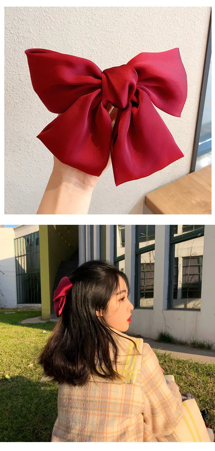 Pink Bow Hairpin for Girls Spring Clip — feature 2