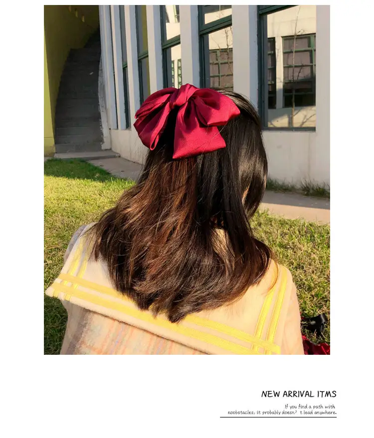 Pink Bow Hairpin for Girls Spring Clip — feature 3