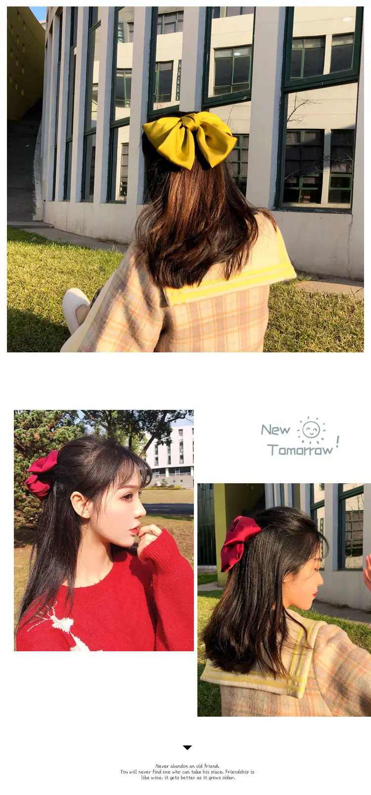 Pink Bow Hairpin for Girls Spring Clip — feature 4