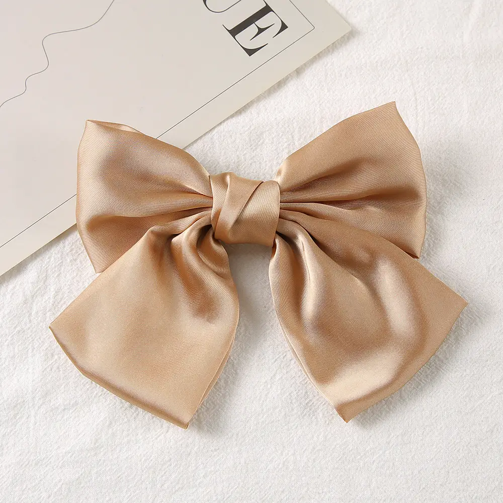 Pink Bow Hairpin for Girls Spring Clip - Image 10
