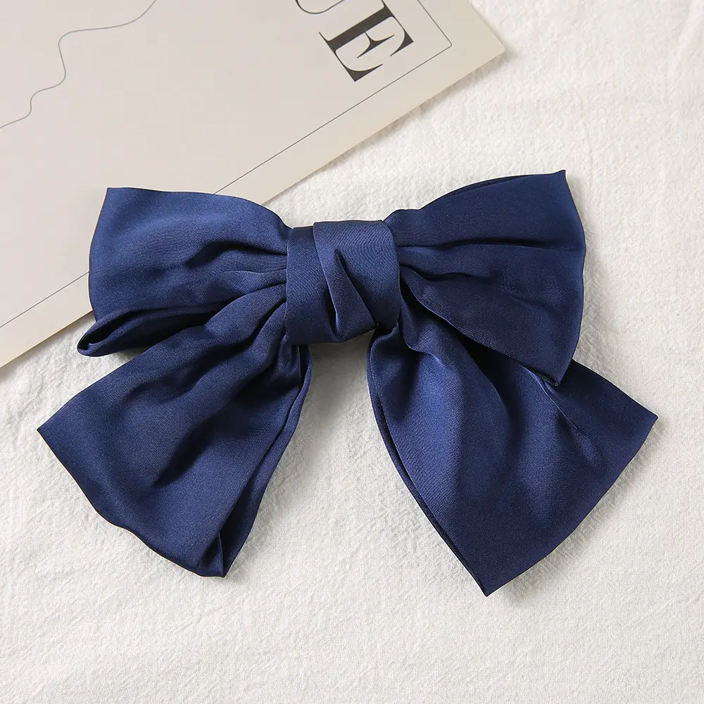 Pink Bow Hairpin for Girls Spring Clip - Image 4